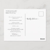 Aankondiging modern Afstuderen foto 3 Briefkaart (Achterkant)