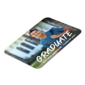 Aankondiging modern Afstuderen Foto W Magneet (Linkerzijde)