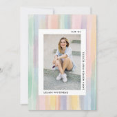 Aankondiging modern Afstuderen Foto Waterverf (Voorkant)