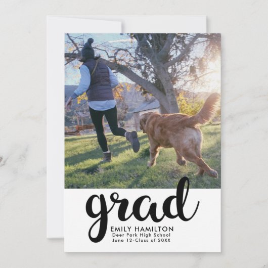 Aankondiging modern Afstuderen foto's (Voorkant)