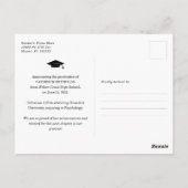 Aankondiging modern Afstuderen foto's Briefkaart (Achterkant)