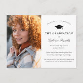 Aankondiging modern Afstuderen foto's Briefkaart (Voorkant)