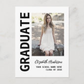 Aankondiging modern Afstuderen foto's Briefkaart (Voorkant)