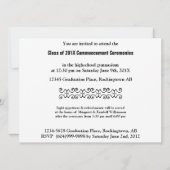 Aankondiging modern Afstuderen Grayscale (Achterkant)