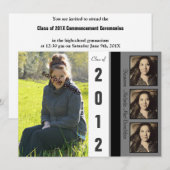 Aankondiging modern Afstuderen Grayscale (Voorkant / Achterkant)