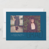 Aankondiging modern Afstuderen offset- (Voorkant)