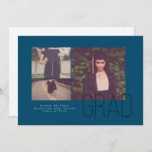 Aankondiging modern Afstuderen offset- (Voorkant / Achterkant)