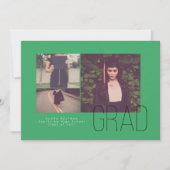 Aankondiging modern Afstuderen offset- (Voorkant)