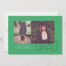 Aankondiging modern Afstuderen offset-