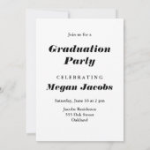 Aankondiging modern Afstuderen penseeltype (Achterkant)