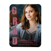 Aankondiging modern Faux Roos Gold Afstuderen