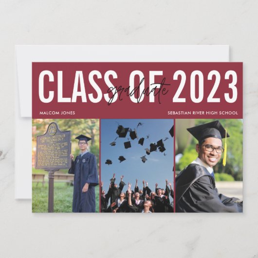 Aankondiging modern Foto Digital Afstuderen (Voorkant)