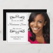 Aankondiging modern fotoAfstuderen (Voorkant / Achterkant)