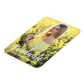 Aankondiging modern fotoAfstuderen W Magneet (Linkerzijde)