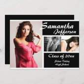 Aankondiging modern grafisch Afstuderen 5x7 (Voorkant / Achterkant)