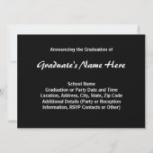 Aankondiging modern grafisch Afstuderen, groot (Achterkant)