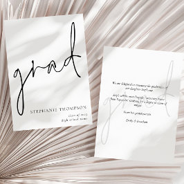 Aankondiging modern script Afstuderen