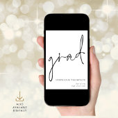 Aankondiging modern script Afstuderen