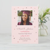 Aankondiging modern Stip Afstuderen (Staand voorkant)