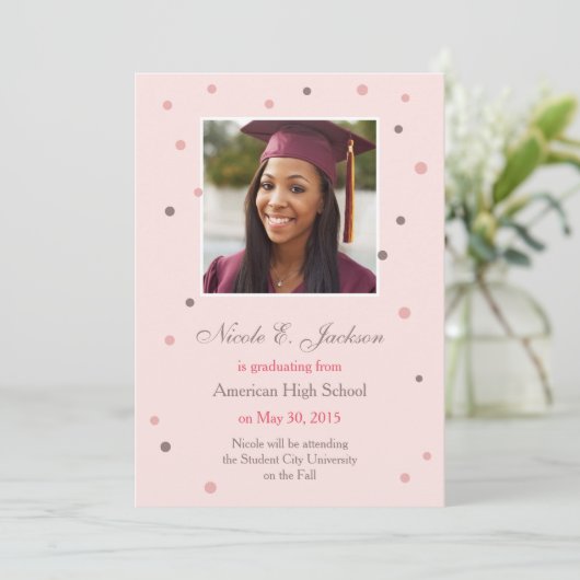 Aankondiging modern Stip Afstuderen (Staand voorkant)