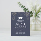 Aankondiging modern vuurwerk Afstuderen (Staand voorkant)