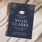 Aankondiging modern vuurwerk Afstuderen