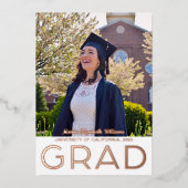 Aankondiging moderne Afstudeerder Gold Foil (Voorkant)