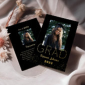 Aankondiging moderne Afstuderen Gold Foil