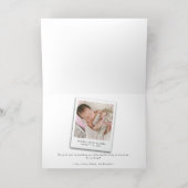 Aankondiging moderne Baby foto geboorte (Binnenlaag)