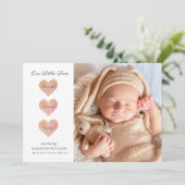 Aankondiging moderne Baby foto geboorte (Staand voorkant)