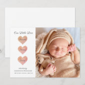 Aankondiging moderne Baby foto geboorte (Voorkant / Achterkant)