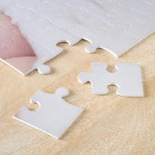 Aankondiging moderne Baby geboortefoto Legpuzzel (Zijkant)