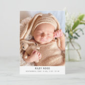 Aankondiging moderne foto geboorte (Staand voorkant)
