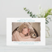 Aankondiging moderne foto geboorte (Staand voorkant)