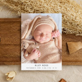 Aankondiging moderne foto geboorte