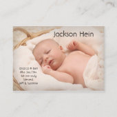 Aankondiging moderne foto geboorte (Voorkant)