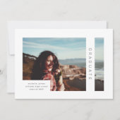 Aankondiging moderne geometrische foto-Afstuderen (Voorkant)