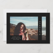 Aankondiging moderne geometrische foto-Afstuderen (Voorkant)