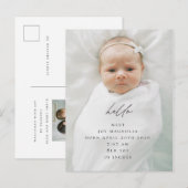 Aankondiging moderne kalligrafie (Voorkant / Achterkant)