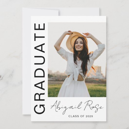 Aankondiging moderne verticale 2023-fotokaart (Voorkant)