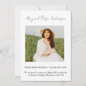 Aankondiging moderne verticale 2023-fotokaart (Achterkant)