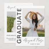 Aankondiging moderne verticale 2023-fotokaart (Voorkant / Achterkant)