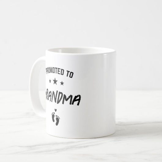 Aankondiging Mok grootmoeder zwangerschapsaankondi (Voorkant links)