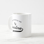 Aankondiging Mok grootmoeder zwangerschapsaankondi (Voorkant links)