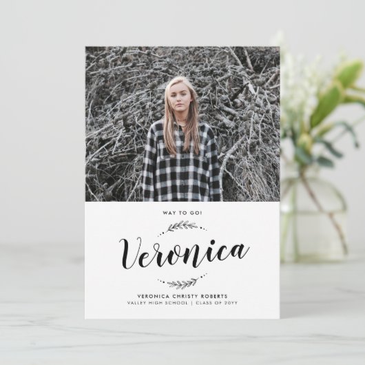 Aankondiging natuur Licht Afstuderen (Staand voorkant)