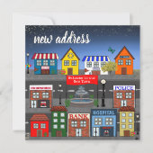 Aankondiging nieuw adres schattige groep (Voorkant)