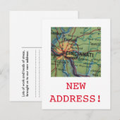 Aankondiging nieuw adres van Cincinatti (Voorkant / Achterkant)