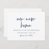 Aankondiging nieuw Dream Home-adres, modern Briefkaart (Voorkant / Achterkant)