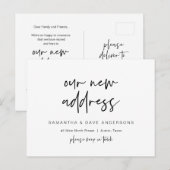 Aankondiging nieuw Dream Home-adres, Modern Postca Briefkaart (Voorkant / Achterkant)