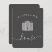 Aankondiging nieuw huis op persoonlijke titel (Voorkant / Achterkant)